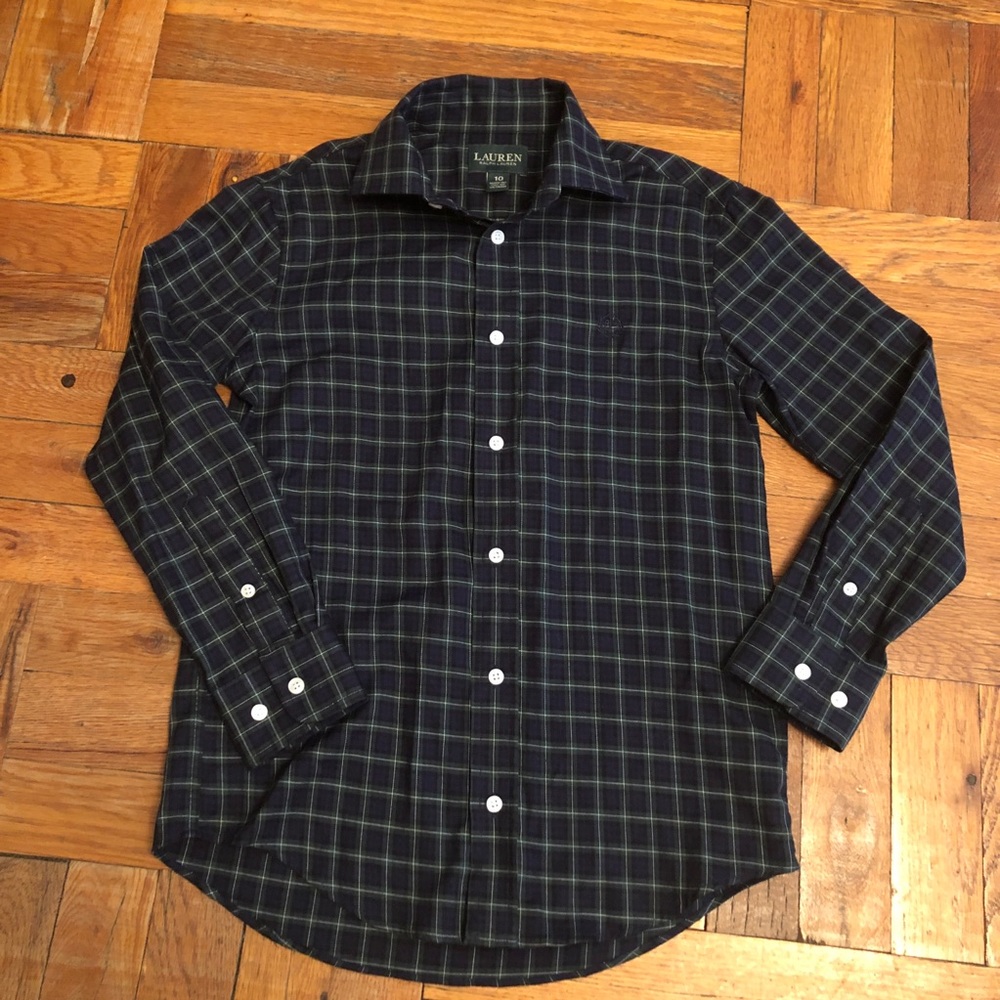 Ralph Lauren Plaid Button Shirt Size 10